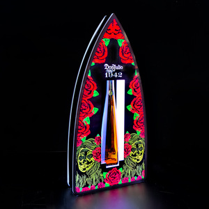 Presentador de Botella de <span class=keywords><strong>Tequila</strong></span> Don Julio <span class=keywords><strong>1942</strong></span> Personalizado, con Patrón de Rosas, Luz LED, Iluminado, de Metal y Acrílico, para Fiestas y Discotecas - Product Image 3