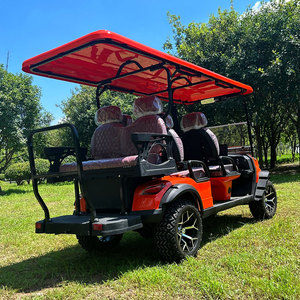 Voiturettes de Golf Électriques Rehaussées Orange 60V 72V 6 Places pour Visites Touristiques avec Batterie au Lithium - Product Image 3
