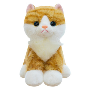 Adorabile Peluche a Forma di Gattino Simulato Super Morbido Giocattolo Confortante per Bambini Imbottito in Cotone PP e Velluto - Product Image 1