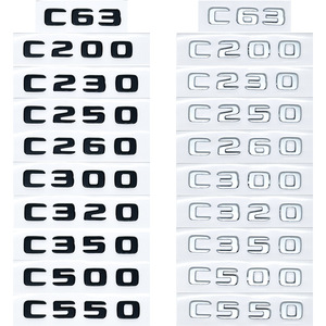 Nuevo logotipo modificado <span class=keywords><strong>de</strong></span> lujo para la insignia del maletero trasero AMG pegatina 0-9 ,A,B,C,D,E,S,G,L,V,T,<span class=keywords><strong>R</strong></span> números, pegatinas <span class=keywords><strong>de</strong></span> letras - Product Image 2