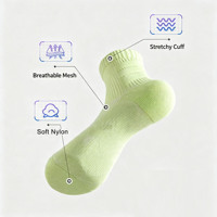 Chaussettes de sport professionnelles en nylon respirant à séchage rapide, personnalisables avec logo, pour cyclisme, vélo, course à pied, vente en gros