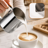 Outils de barista, pichet à lait en acier inoxydable 18/10, 350 ml, 600 ml, 1000 ml, pichet à lait pour latte art