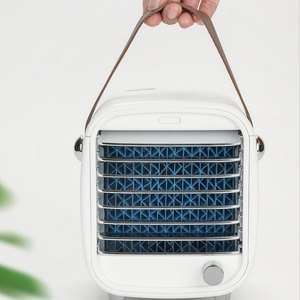 Ventilateur de climatisation portable rechargeable de 200 ml avec réglage illimité, équipé d'une lumière bleue - Product Image 5