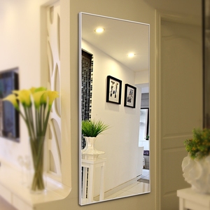 Espejo decorativo moderno para el hogar, soporte para sala de estar de pie, <span class=keywords><strong>espejos</strong></span> de cristal decorativos para dormitorio de pared grande a prueba de explosiones - Product Image 3