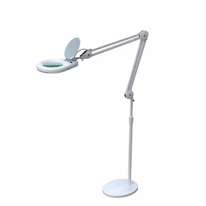 Luz de anillo flexible 360 rotación con soporte cinco patas lámpara de salón de forma cuadrada 5X 8X lámpara de aumento con iluminación led - Product Image 5