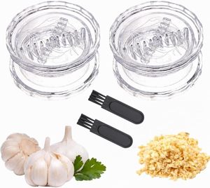 Utensilio Manual Transparente para Picar Ajo y Jengibre, Prensa <span class=keywords><strong>de</strong></span> Ajo para Ajo, <span class=keywords><strong>Cebolla</strong></span>, Jengibre y Hierbas, para Cocina Casera - Product Image 1