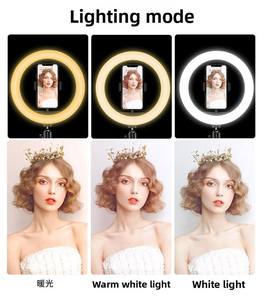 Vanarse Anneau lumineux LED portable de 18 <span class=keywords><strong>pouces</strong></span> pour selfie, éclairage doux pour vidéo et maquillage, contrôle filaire, 50W, 2700k-7000k, support d'éclairage photographique - Product Image 5