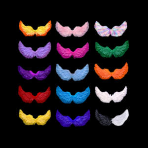 Coloré 16 couleurs 115cm <span class=keywords><strong>ange</strong></span> démon plume <span class=keywords><strong>aile</strong></span> pour scène Performance Cosplay Halloween fête de noël accessoires blanc noir bleu - Product Image 3