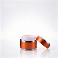Pot cosmétique en aluminium durable, emballage cosmétique polyvalent avec estampage à chaud pour divers produits de soin de la peau en pâte