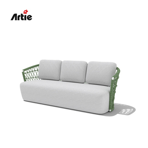 Artie ounge أثاث الفناء المعاصر أريكة ثلاثة أشخاص أثاث حدائق من الألومنيوم - Product Image 4