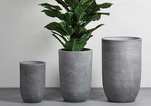 Macetas de Fibra de Vidrio y Óxido de Magnesio Reciclables y Duraderas de Diseño Moderno RENFA RF, Macetas con Recubrimiento de Película para Exteriores con Diseño de Rostro Humano - Product Image 4