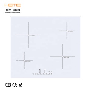Electrodomésticos de Cocina, Placas de Inducción Integradas de 4 Quemadores, Vidrio Blanco, con Certificación CE CB - Product Image 1