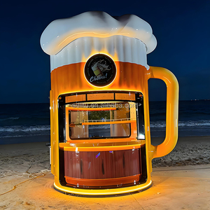 Nuovo Design Chiosco Bar Mobile a Forma di Boccale Gigante per Birra, Food Truck Accattivante in Acciaio Zincato per <span class=keywords><strong>Pub</strong></span> ed Eventi - Product Image 4