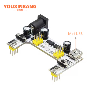 Dc 7-12V MB102 <span class=keywords><strong>Mini</strong></span> Micro <span class=keywords><strong>USB</strong></span> giao diện Breadboard cung cấp điện mô-đun MB-102 mô-đun cho DIY Kit trắng 2 kênh Board - Product Image 5