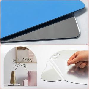Miroir Souple Décoratif Personnalisé Auto-adhésif en Acrylique pour Chambre d'Enfant, Miroir Mural HD Adhésif DIY pour la Maison - Product Image 3