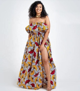 MANNI <span class=keywords><strong>Robe</strong></span> Africaine Vêtements Africains Dashiki Haut Jupes Robes de Soirée à Plumes pour Femmes <span class=keywords><strong>Robe</strong></span> Ankara Coton Service OEM Personnalisé - Product Image 5
