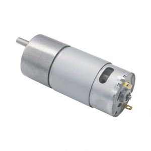Düşük gürültü yüksek tork JGB37-555 12 v 24V Dcgeared Motor yüksek güç yüksek tork elektrik motoru için Pet malzemeleri 12 Volt 37mm - Product Image 5