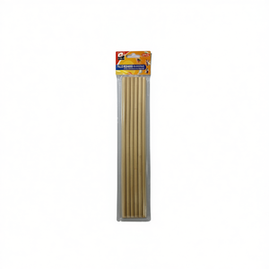MNJ Round Wooden Stick 8x300mm For Crafts 6Pcs Pack - Product Image 1