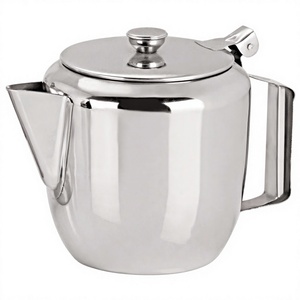 Classic Stainless Steel Tea Pot with Pour Spout, Ergonomic Handle Apple Tea Pot - Product Image 1
