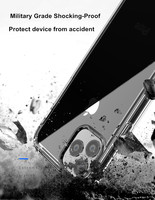 Coque transparente en TPU pour iPhone 17 Pro Max, étui de téléphone pratique en silicone transparent