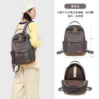 Sac à dos pour ordinateur portable grande capacité pour femmes, 14 pouces, multi-compartiments, résistant à l'eau, léger, sac de voyage, sac d'école