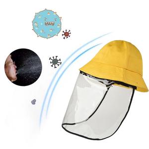 Anti niebla epidemia Eco amigable reutilizables claro TPU <span class=keywords><strong>protectora</strong></span> desmontable sombrero de pescador cara + escudo - Product Image 4