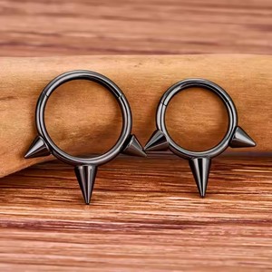 Acier chirurgical 316L 16G Nez Oreille Piercing Bijoux Septum Anneaux Pointu Spike Cliquez Mode Daith Rook Boucles D'oreilles Pierc Anneau - Product Image 6