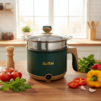 Casserole électrique multifonctionnelle à vapeur et à cuisson, cuisinière électrique portable pour la cuisine domestique