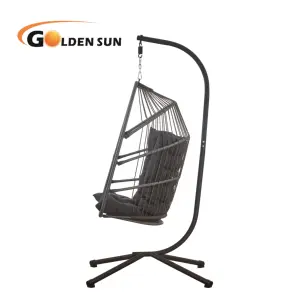 Latest Customer Designed Antique Metal Northern European Style Modern Foldable Structure Single Size Swing Chair