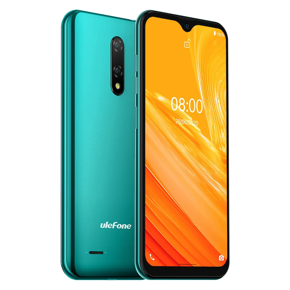 Ulefone Note 8 Cheap Phones Android 10 Smartphone Waterdrop Screen Quad Core 2GB+16GB 5.5-inch Face Recognition 5MP Camera