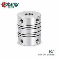 Tornillo de Posicionamiento de Acoplamiento de Viga de Una Pieza SUS304 con Corte Helicoidal Fijo para Motor Paso a Paso, Servomotor, Robótica, Automatización e Industria