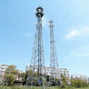 गर्म डुबकी गैल्वेनाइज्ड 5 ग्राम संचार जाली स्टील टॉवर हवा प्रतिरोध 28.5-36.9 मी/एस भूकंपीय ग्रेड 7-9 ऊंचाई 10-100 मीटर - Product Image 6