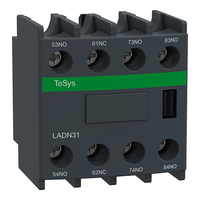 Bloc de contact auxiliaire de commande de moteur LAD-N31, 3 NO 1 NC, bornes à vis de montage frontal pour automatisation LC1D09 LC1D150
