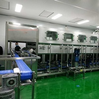 Chaîne de production de remplissage de bouteilles d'eau pure entièrement automatique à grande capacité, pour petites bouteilles, 5 ans de garantie, du fabricant chinois en vente directe