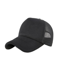 Casquette de baseball florale avec logo personnalisé Casquette de golf sportive en coton à 5 panneaux avec patchs tissés brodés Casquette de camionneur noire