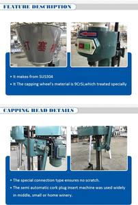 Corker de vin semi-automatique pour <span class=keywords><strong>cidre</strong></span> mousseux Champagne Mead plastique pour liqueur bouteille de vin pressoir - Product Image 2