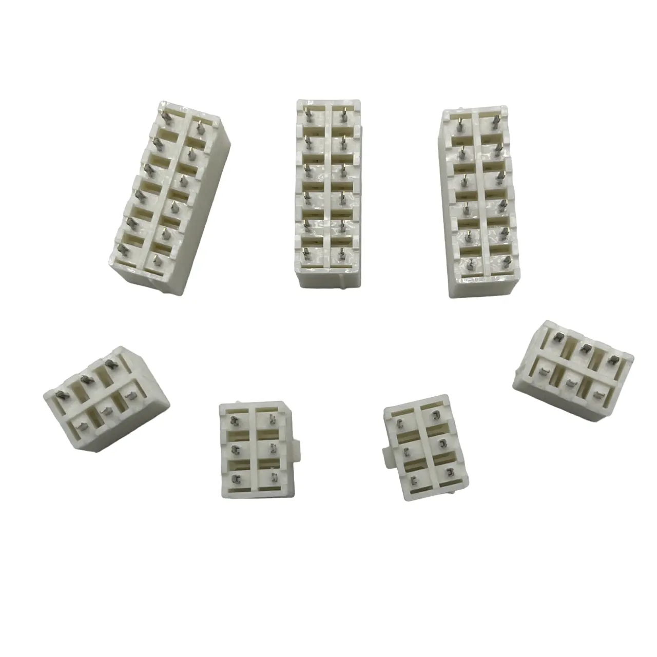 Wafer kết nối chất lượng cao 4.2mm 2.0mm PA66 kết nối 6pin thẳng tin mạ trắng solderless cắm 14p sử dụng hiện tại