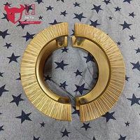 Pomo de Puerta Semicircular de Aleación de Aluminio Cepillado, Moderno, Duradero y de Lujo, con Logotipo Personalizado, Control Táctil Ambidiestro para Puertas de Entrada