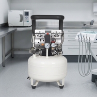 Compresseur d'air silencieux sans huile portable Compair avec réservoir d'air de 32 L