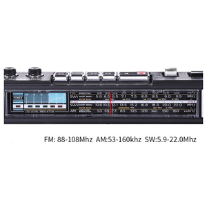 Lecteur de cassettes portable multifonction rétro avec radio FM AM SW pour la maison et la voiture, fente pour carte USB SD, matériau plastique, compact - Product Image 2