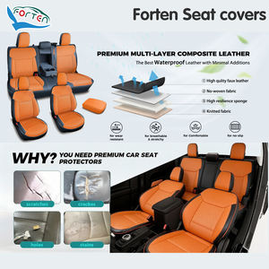 Housses de siège en cuir de luxe personnalisées pour les passionnés de tout-terrain, pour Ford Maverick 2022-2026, ensemble complet XL XLT Lariat - Product Image 3