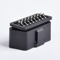 Adaptador de Interfaz de Diagnóstico OBDII Universal de 12V con Conector OBD2 Macho Plegable para Vehículo