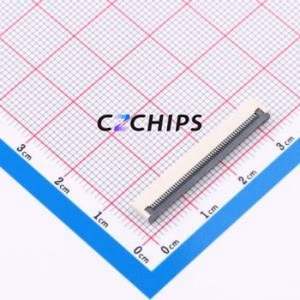 CAX-AFC01-54XCB-H2.0 FFC/FPC Connector SMD,P=0.5mm,Horizontal Mount Connector Flip Cover Type Bottom Contact 54P 0.5mm - Product Image 1