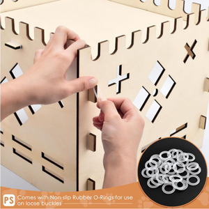 Cabane de jeu Cabane de lapin extra large Maisons et cachettes Intérieur Extérieur Lapin Cachette de lapin en bois <span class=keywords><strong>Château</strong></span> - Product Image 5