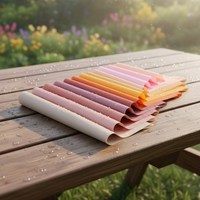 Papier d'emballage en rouleau pour bouquets de fleurs et fruits, motif floral aquarelle, luxueux, résistant à la graisse, vente en gros
