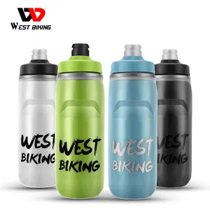 WEST BIKING Sport Cycling Water Bottle Outdoor Cycling Leak Proof Bike Gym PP Portable Heat Preservation Bicycle Water Bottle