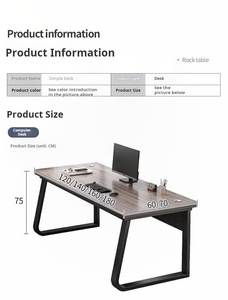 Modern Simple Convertible Office Furniture Wooden Staff <strong>Desk</strong> Workstation Manager <strong>Computer</strong> <strong>Desks</strong> - Product Image 3