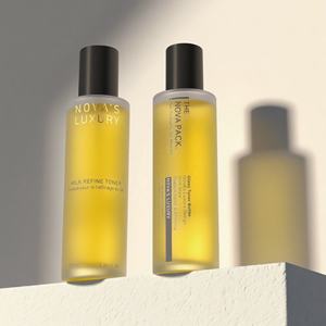 ขวดแก้วฝ้าทรงกระบอกสำหรับน้ำมันหอมระเหย 100 มล. ขวดโทนเนอร์บำรุงผิวหน้า ขวดน้ำมันสำหรับทำผิวแทน ขวดมอยเจอร์ไรเซอร์ พร้อมฝาสีดำ - Product Image 6