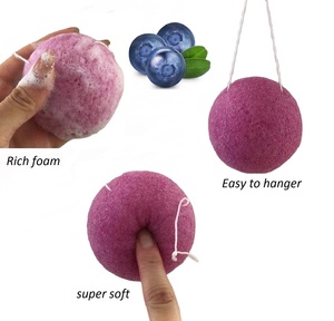 Hữu Cơ Nửa Vòng Konjac <span class=keywords><strong>Sponge</strong></span> Washable Mềm Facial Làm Sạch Trang Điểm Puff <span class=keywords><strong>Sponge</strong></span> - Product Image 4