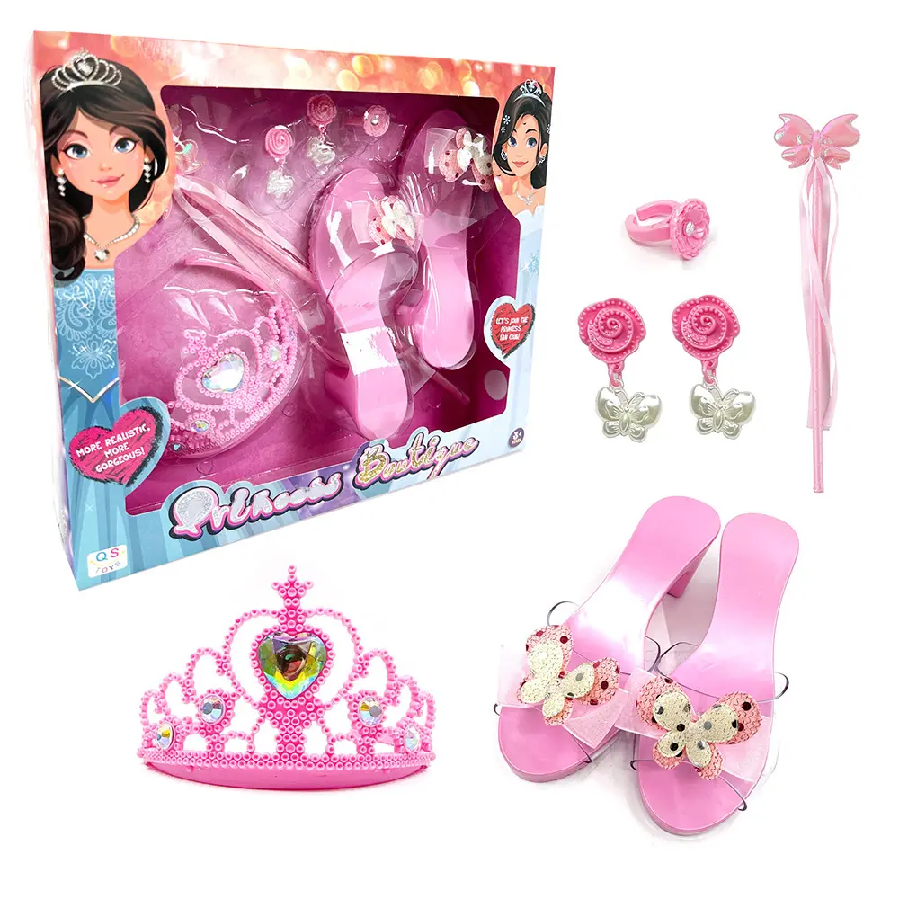 Mädchen verkleiden Spielzeug enthalten Schuhe Zubehör Mädchen Rollenspiel Geschenk